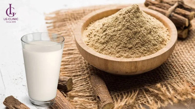 cách làm hồng nhũ hoa tại nhà bằng Rễ cam thảo