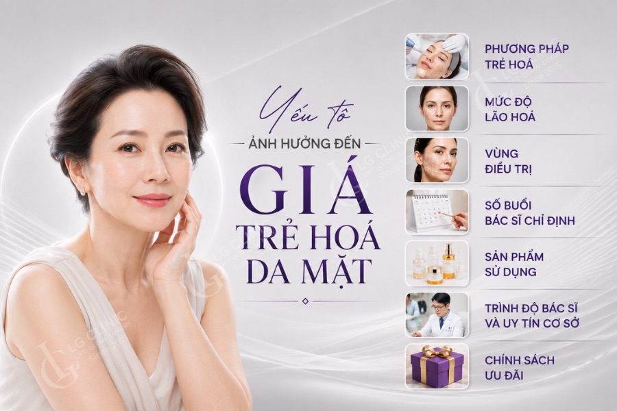 yếu tố ảnh hưởng giá trẻ hoá da mặt