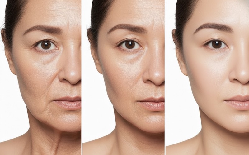 điều trị da chảy xệ nặng