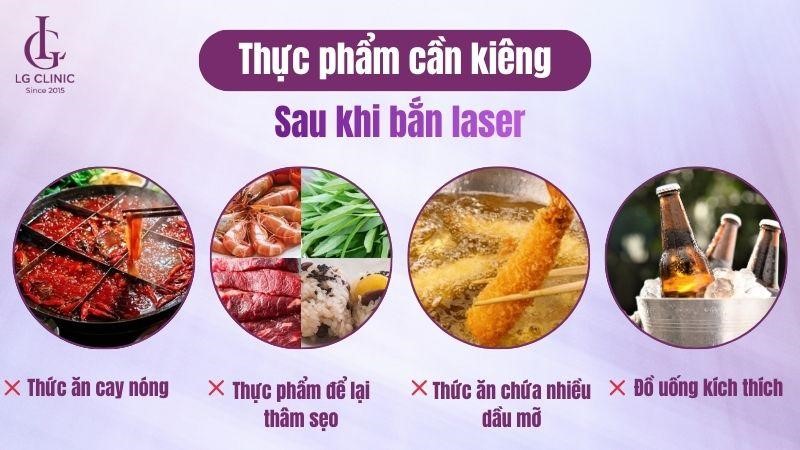 sau khi bắn laser nên ăn gì