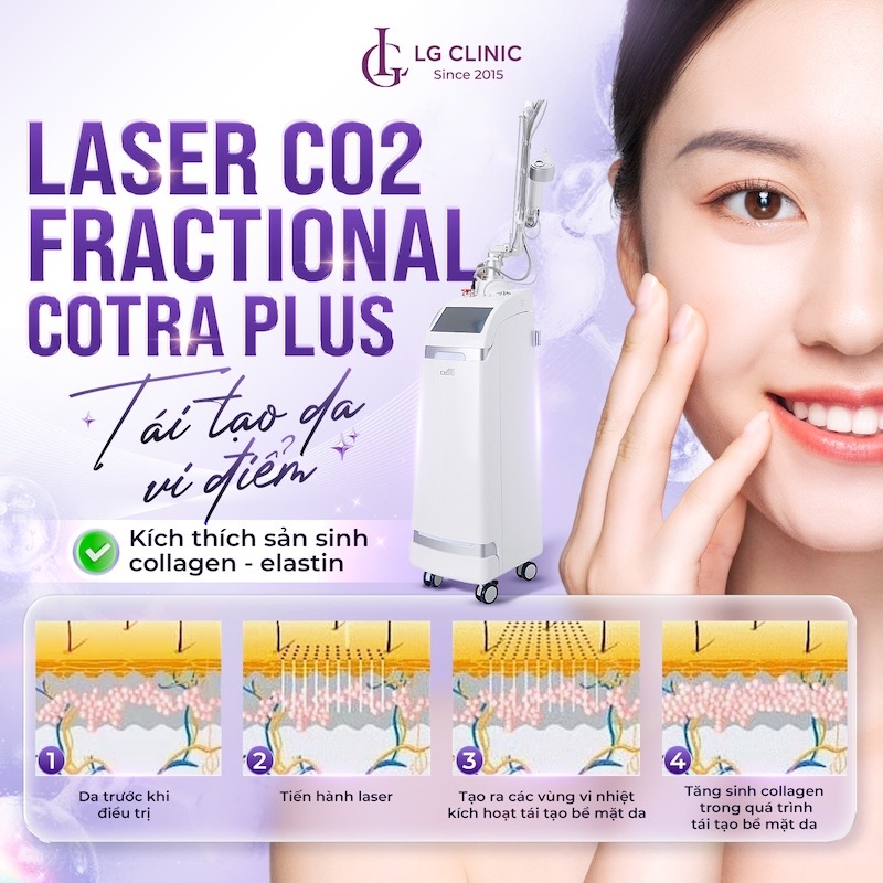 trẻ hoá da bằng laser co2 fractional