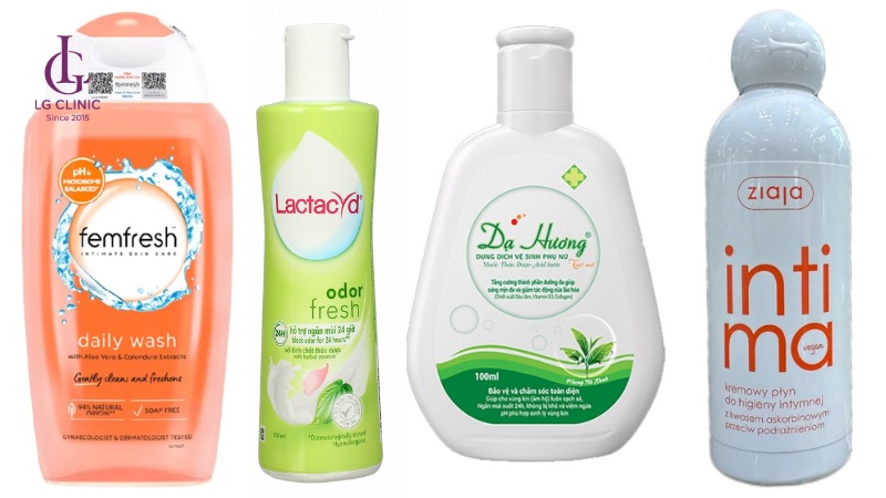 dung dịch vệ sinh có độ pH phù hợp