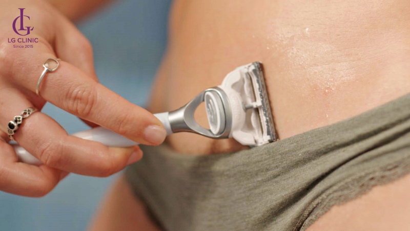 cạo ngược chiều lông mọc