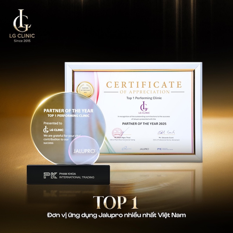 lg clinic nhận giải thưởng jalupro