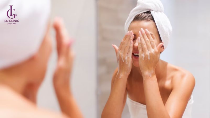 sau bắn laser da bị thâm