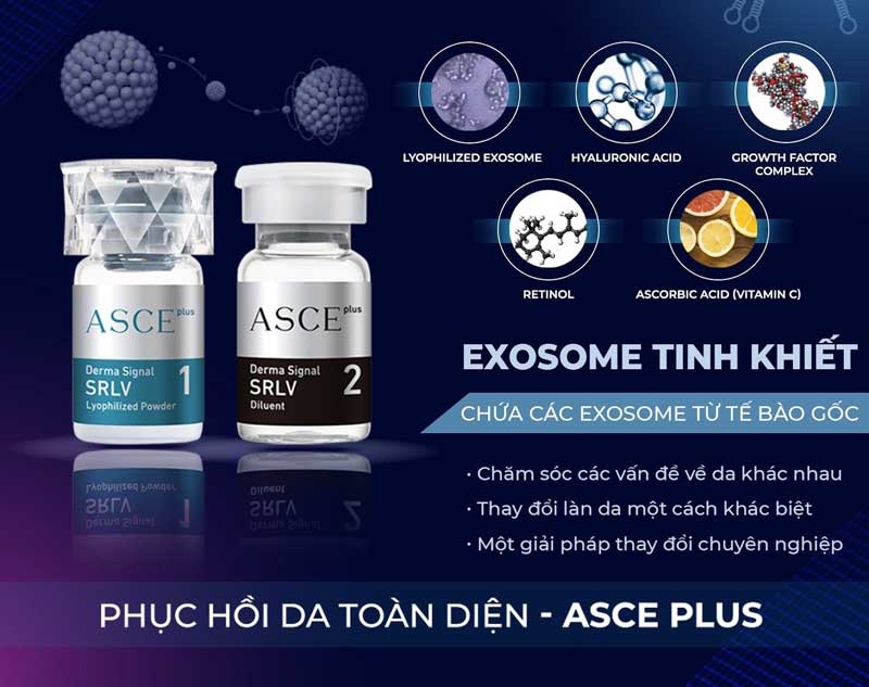 trẻ hoá da mặt Exosome