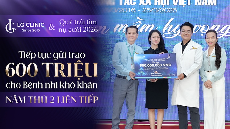 lg clinic trao 600 triệu cho bệnh nhi nghèo