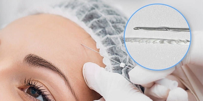 căng chỉ xóa vết nhăn trên trán