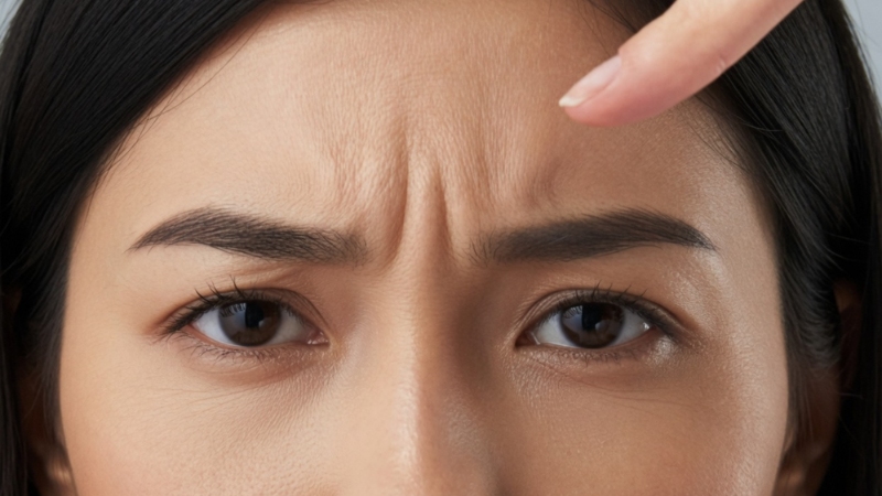 Dấu hiệu ấn đường có nếp nhăn
