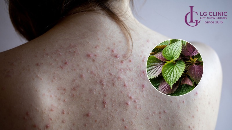 Cách trị mụn lưng bằng lá tía tô