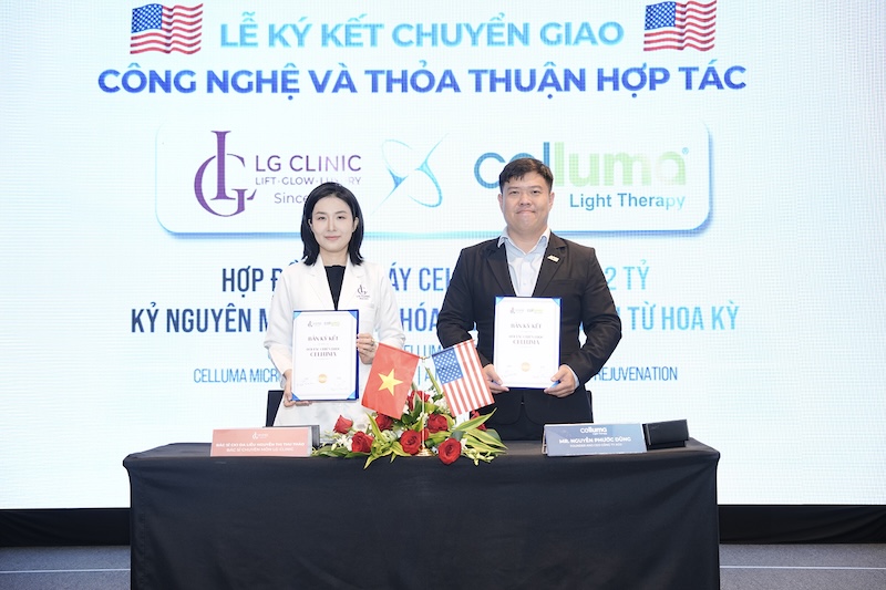 lg clinic chuyển giao đèn celluma