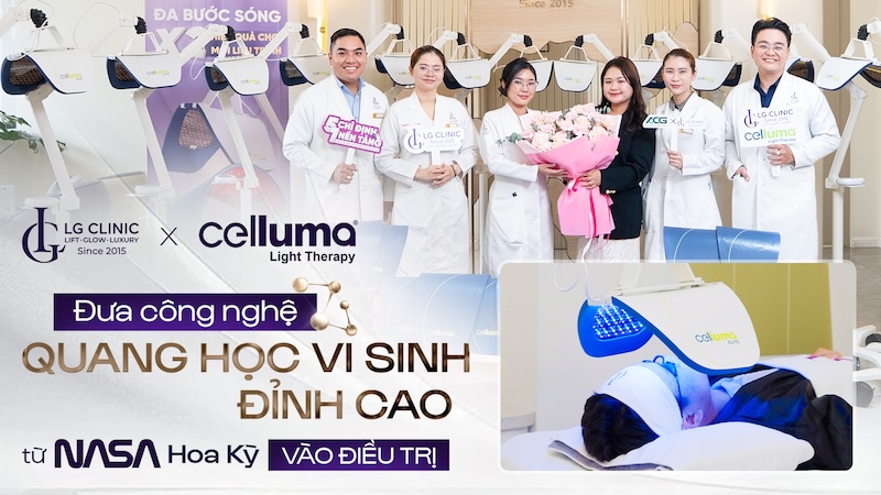 lg clinic sở hữu đèn celluma