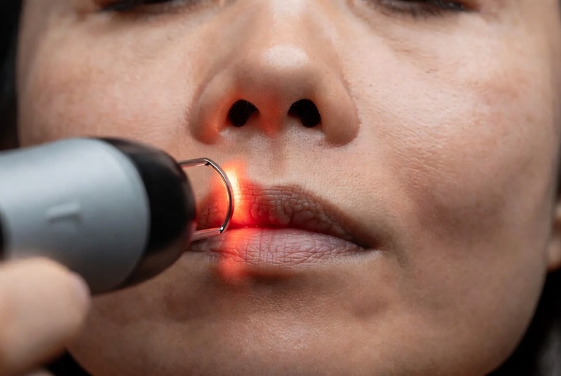 bắn laser xoá nhăn môi