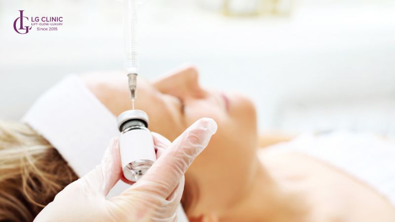 Tiêm filler làm đầy ấn đường lõm sâu