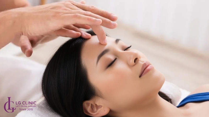 Massage và ấn huyệt ấn đường để cải thiện ấn đường sáng