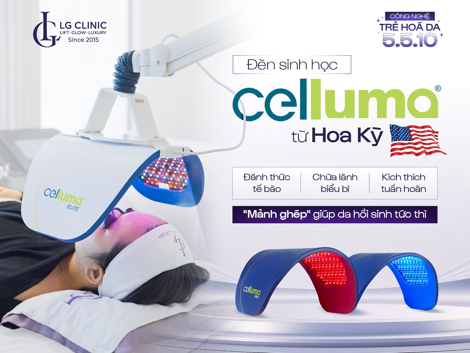 lg clinic chuyển giao celluma