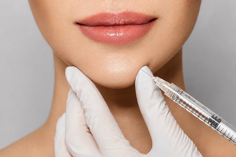 tiêm botox xoá nếp nhăn cằm