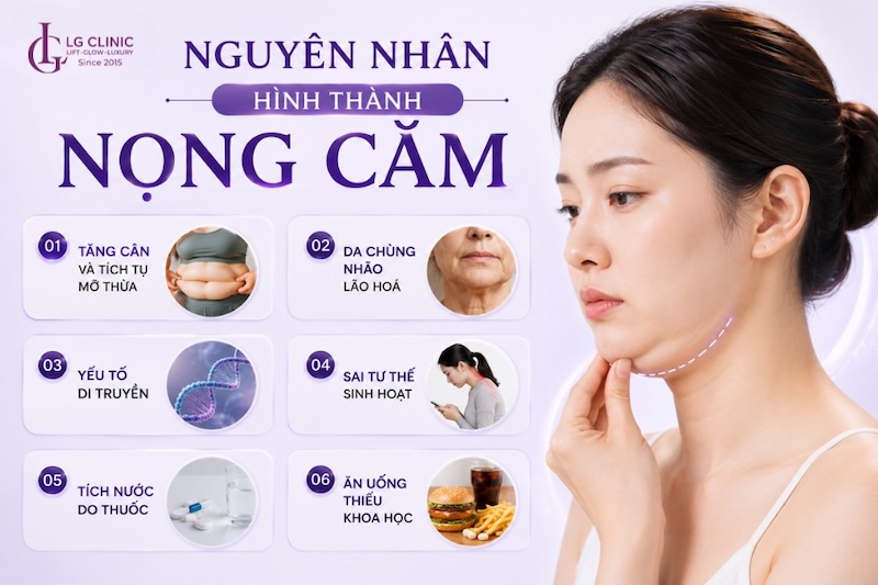 nguyên nhân có nọng cằm