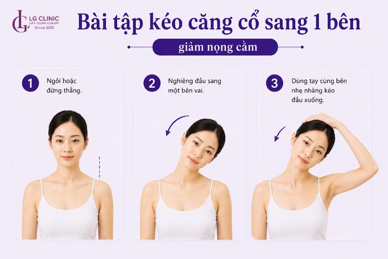bài tập giảm nọng cằm