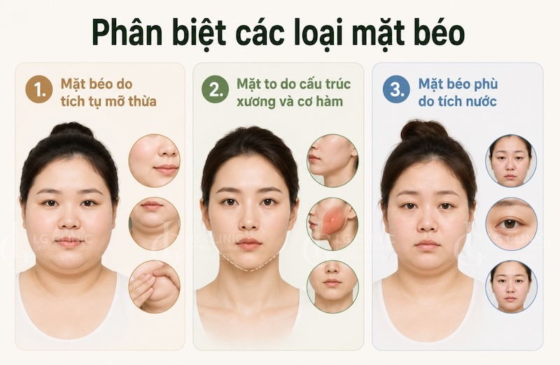 các dạng béo mặt