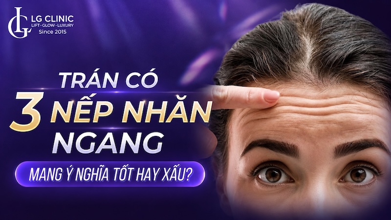 trán có 3 nếp nhăn ngang