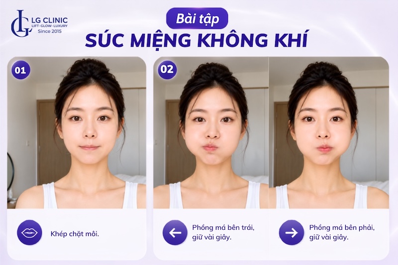 bài tập giảm mỡ má