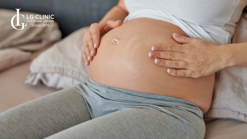 cách trị rạn da cho bà bầu