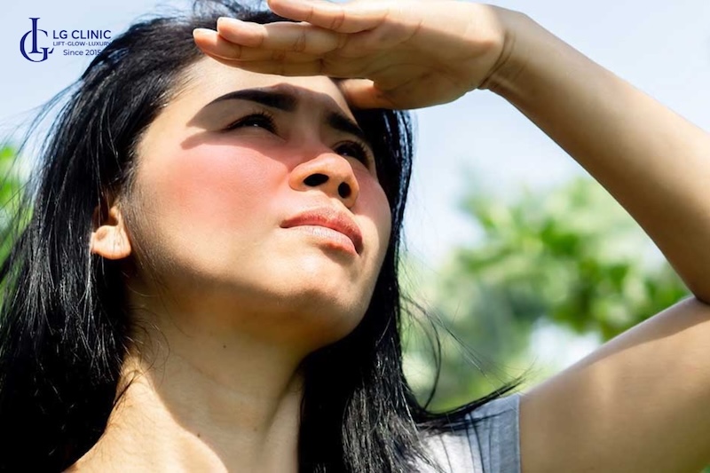nguyên nhân làm da mặt chảy xệ