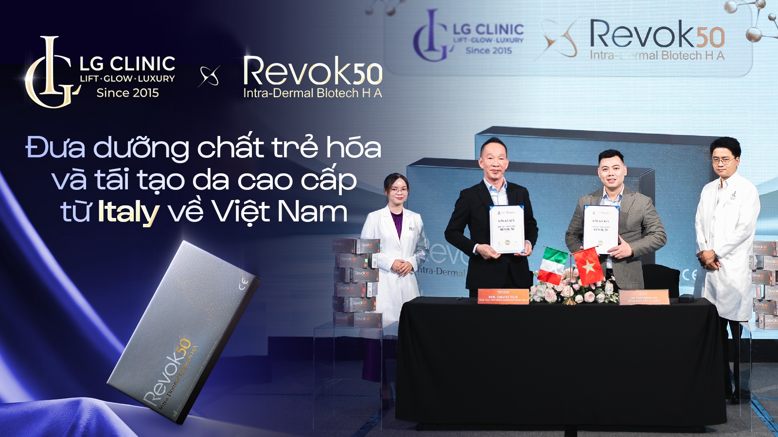 LG Clinic ký kết chiến lược cùng Revok50