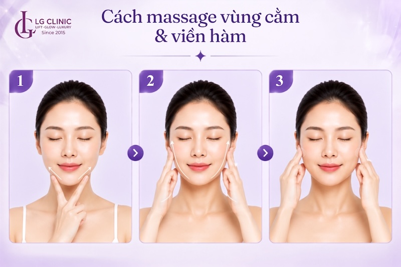 cách massage vùng cằm