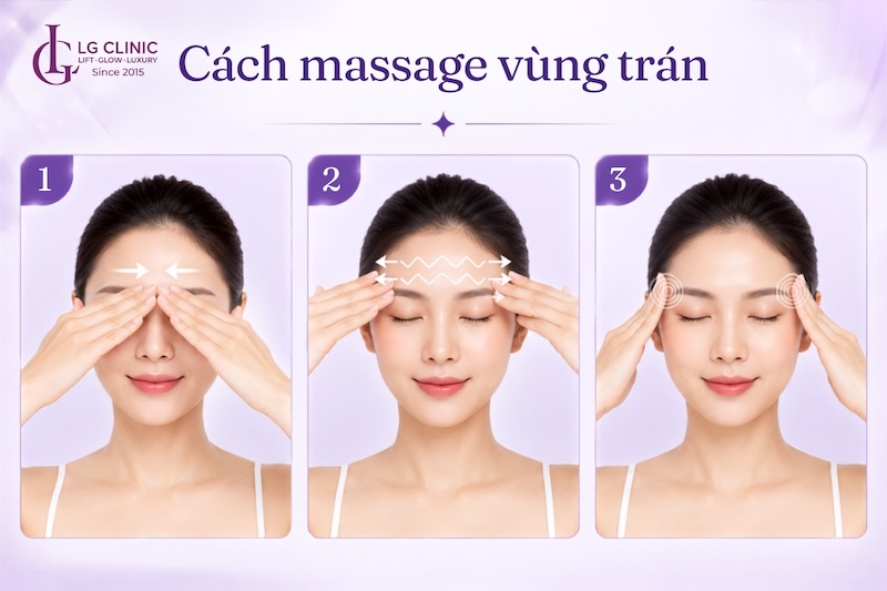 cách massage trán
