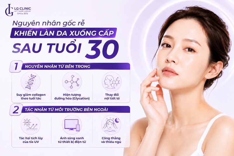 trẻ hoá làn da tuổi 30