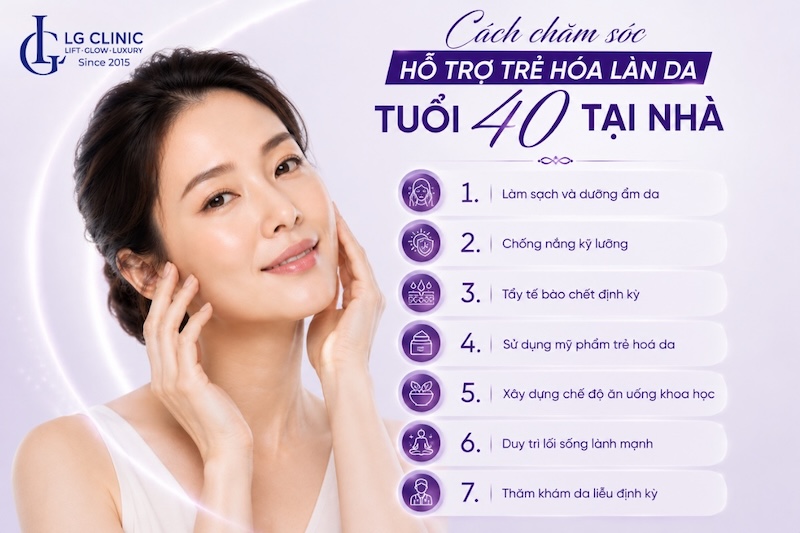 trẻ hoá làn da tuổi 40
