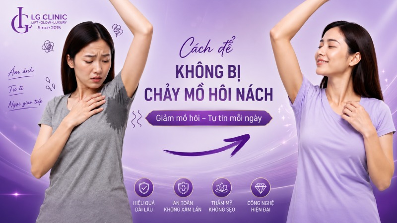 cách để không bị chảy mồ hôi nách