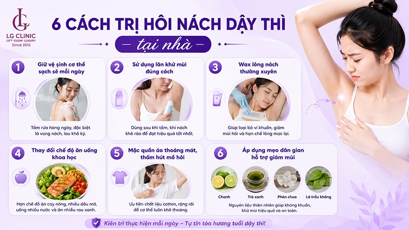 hôi nách ở tuổi dậy thì có hết không