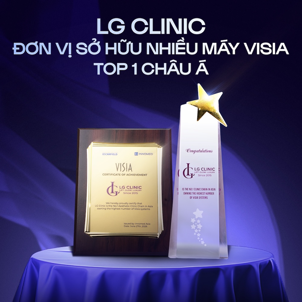 LG Clinic được vinh danh “Đơn vị sở hữu nhiều máy VISIA top 1 châu Á”