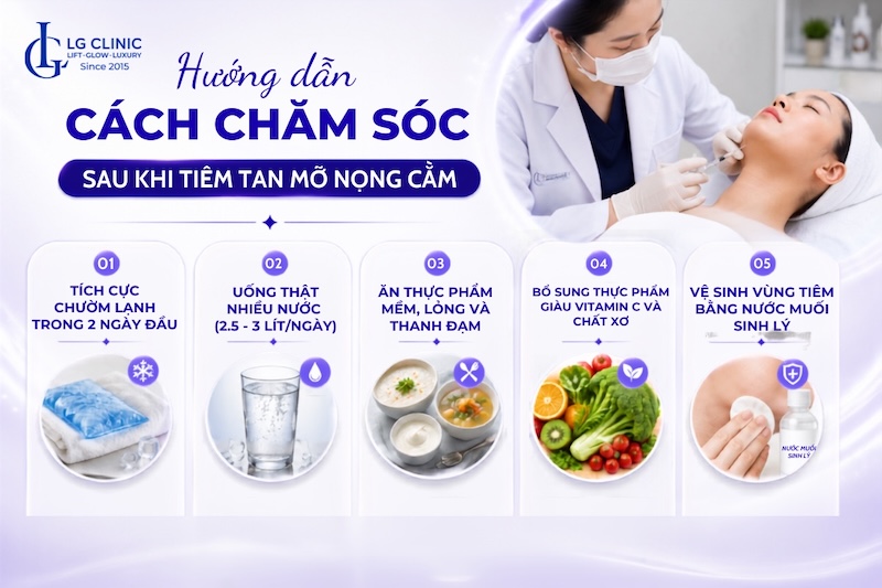 tiêm tan mỡ nọng cằm kiêng gì