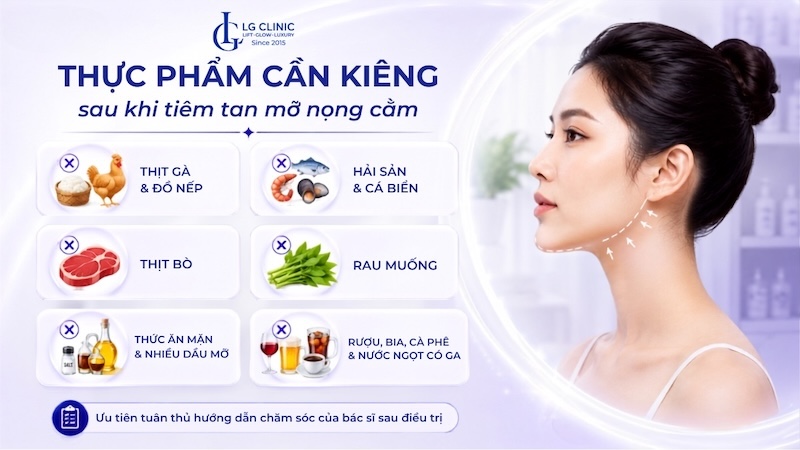 tiêm tan mỡ nọng cằm kiêng gì
