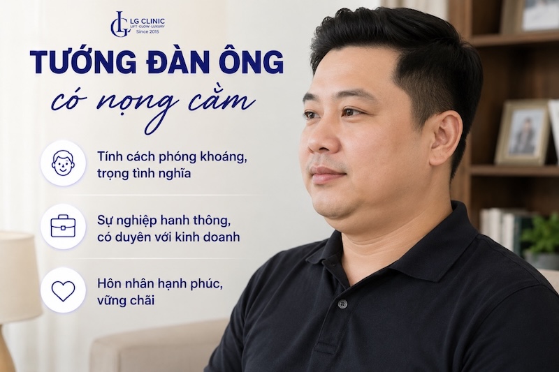 tướng đàn ông có nọng cằm