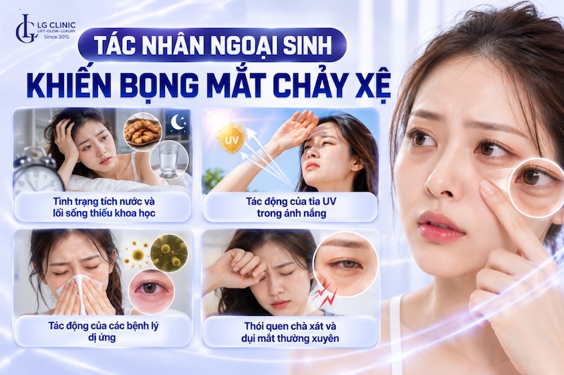 bọng mắt chảy xệ