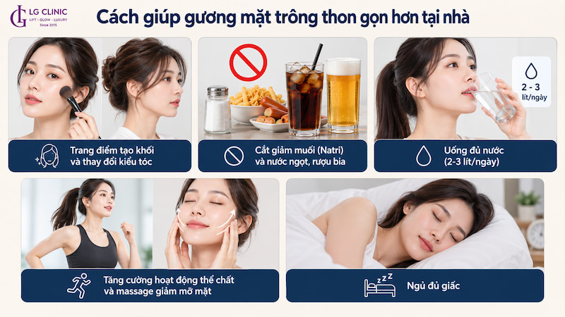cách giảm mỡ mặt cấp tốc tại nhà