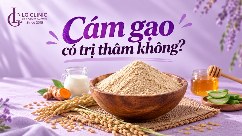 Cám gạo có trị thâm không