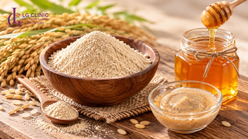 Cám gạo có trị thâm không
