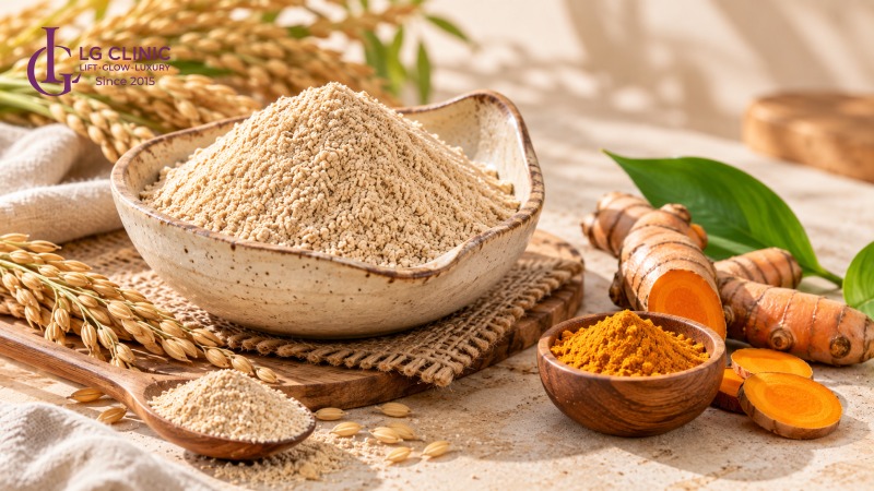 Cám gạo có trị thâm không