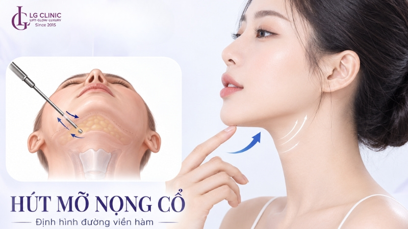 cách giảm nọng cổ bằng cách hút mỡ