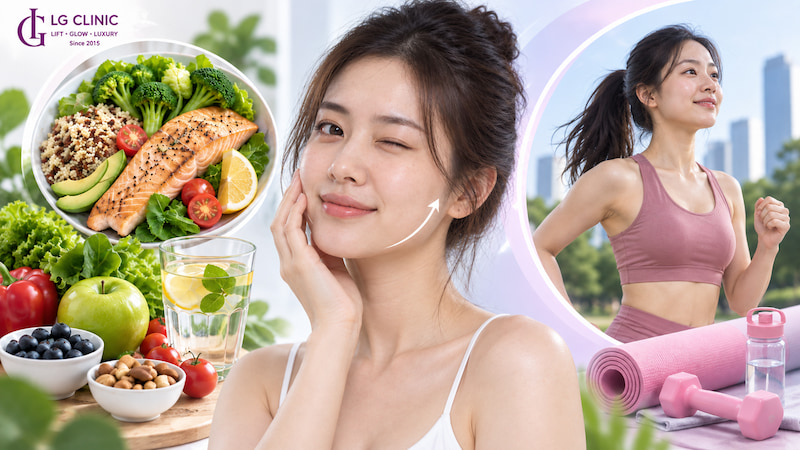 chế độ ăn giảm mỡ mặt