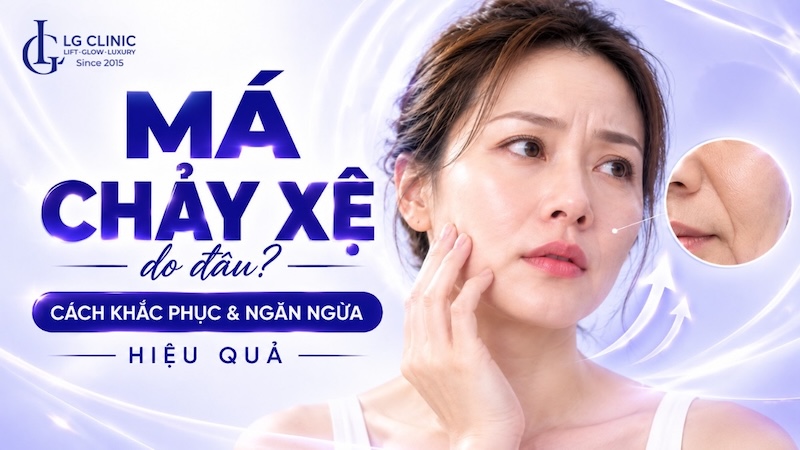 má chảy xệ