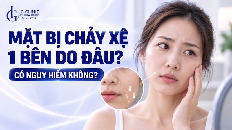 mặt bị chảy xệ 1 bên