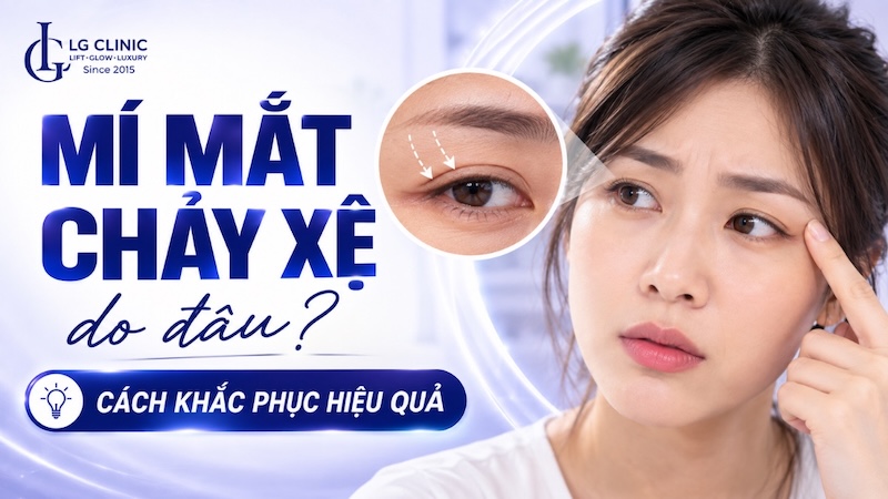 mí mắt chảy xệ