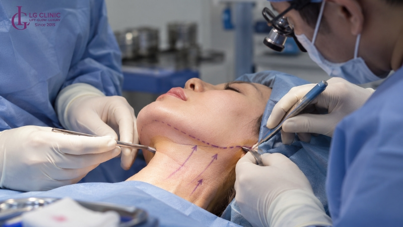 cách giảm nọng cổ bằng cách phẫu thuật